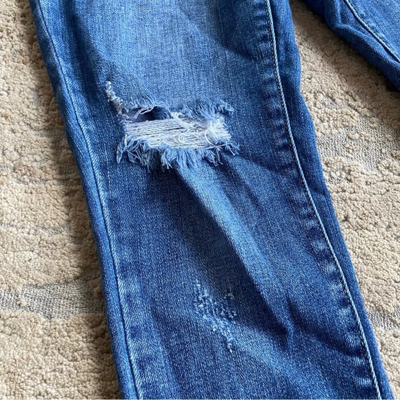 Kancan Distressed Skinny Jeans Medium Wash Ripped Holey Jeans High Rise: 9/28 - Picture 2 of 11